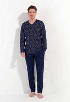 Mandala Long Sleepwear | Navy Print 402939-I0RA