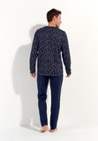 Mandala Long Sleepwear | Navy Print 402939-I0RA