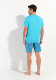Valley Short Sleepwear | Turquoise Print 402940-P0PF