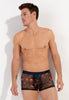 male model wearing Exotica lace boxer briefs
