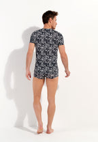 Rockcity T-Shirt V-Neck | Dark Grey Print 402965-P284