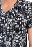 Rockcity T-Shirt V-Neck | Dark Grey Print 402965-P284