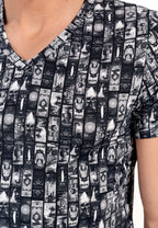 Rockcity T-Shirt V-Neck | Dark Grey Print 402965-P284