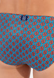 Anglet Swim Mini Briefs | Turquoise Print 402982-I0PF