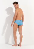 Espelette Swim Mini Briefs | Turquoise Print 402991-I0PF