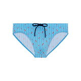 Espelette Swim Mini Briefs | Turquoise Print 402991-I0PF