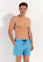 Espelette Beach Boxer | Turquoise Print 402993-I0PF