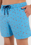 Espelette Beach Boxer | Turquoise Print 402993-I0PF