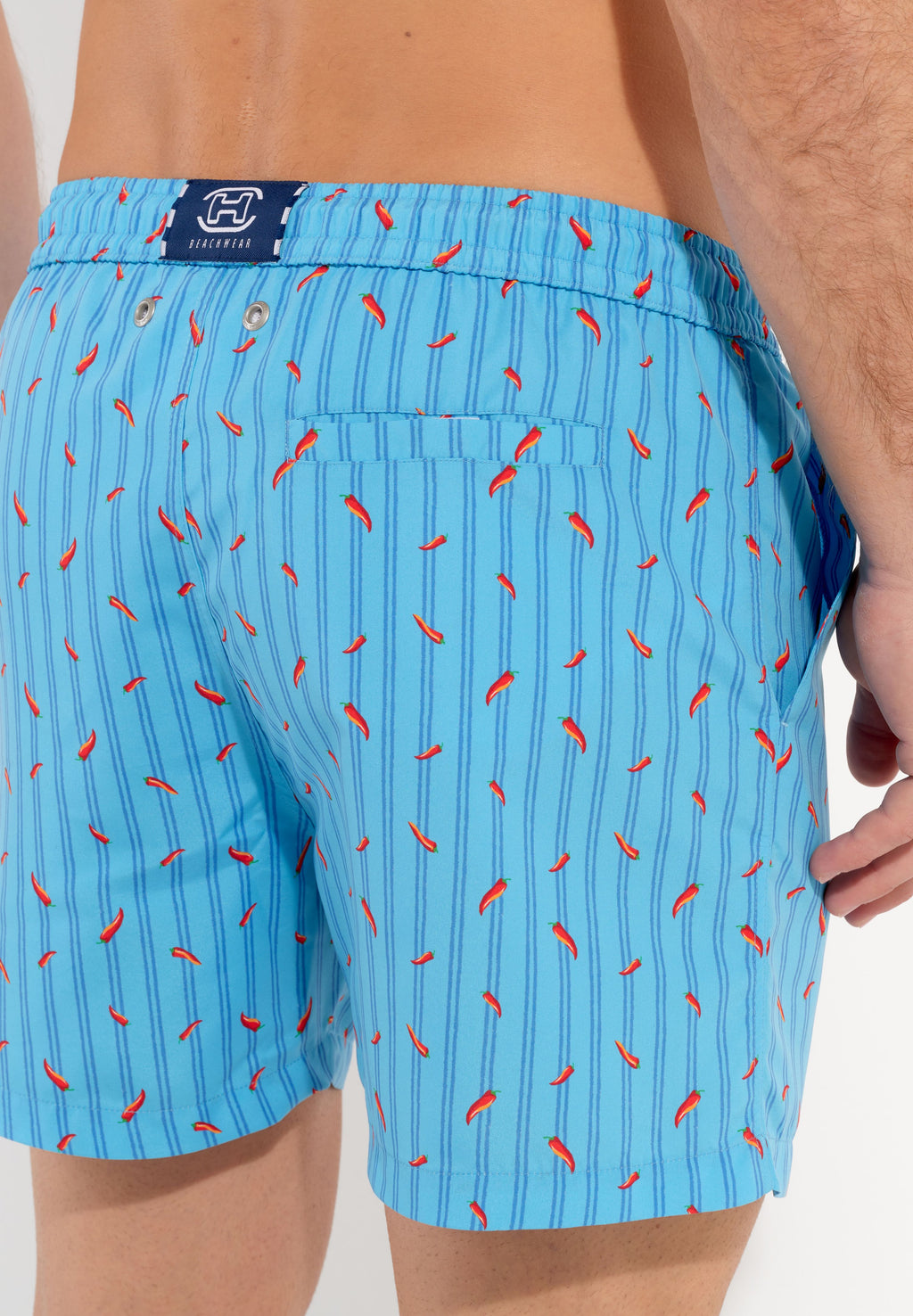 Espelette Beach Boxer | Turquoise Print 402993-I0PF