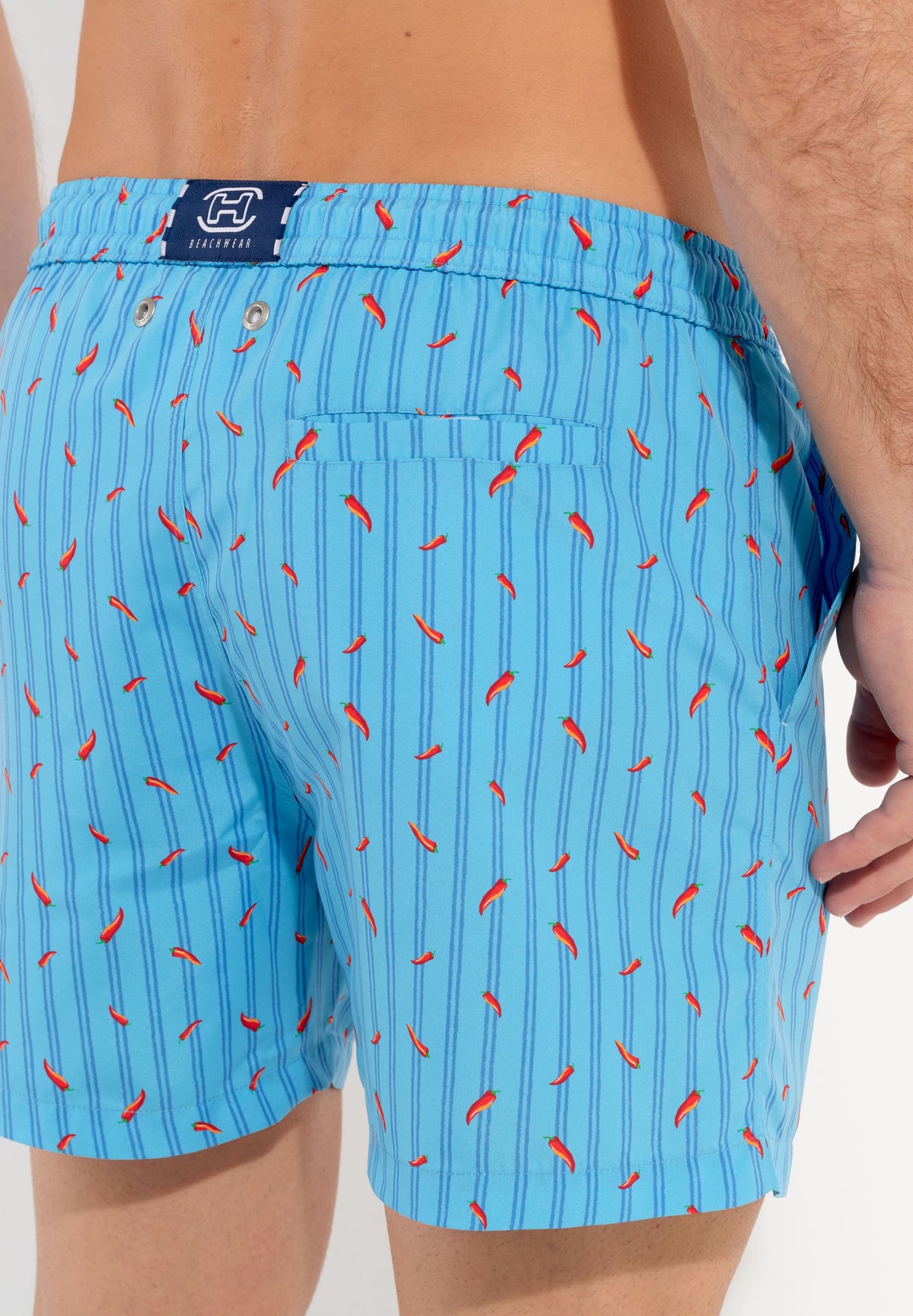 Espelette Beach Boxer | Turquoise Print 402993-I0PF