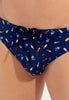 Summer Swim Mini Briefs | Navy Print 402994-I0RA