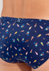 Summer Swim Mini Briefs | Navy Print 402994-I0RA
