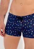 Summer Swim Shorts | Navy Print 402995-I0RA
