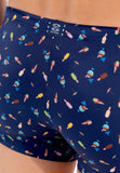 Summer Swim Shorts | Navy Print 402995-I0RA