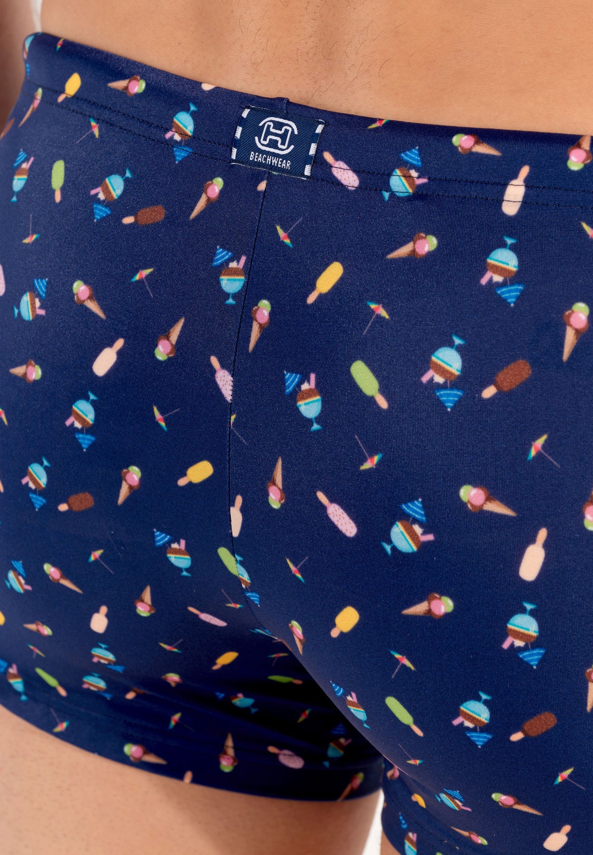 Summer Swim Shorts | Navy Print 402995-I0RA