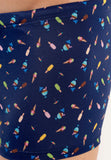 Summer Swim Shorts | Navy Print 402995-I0RA