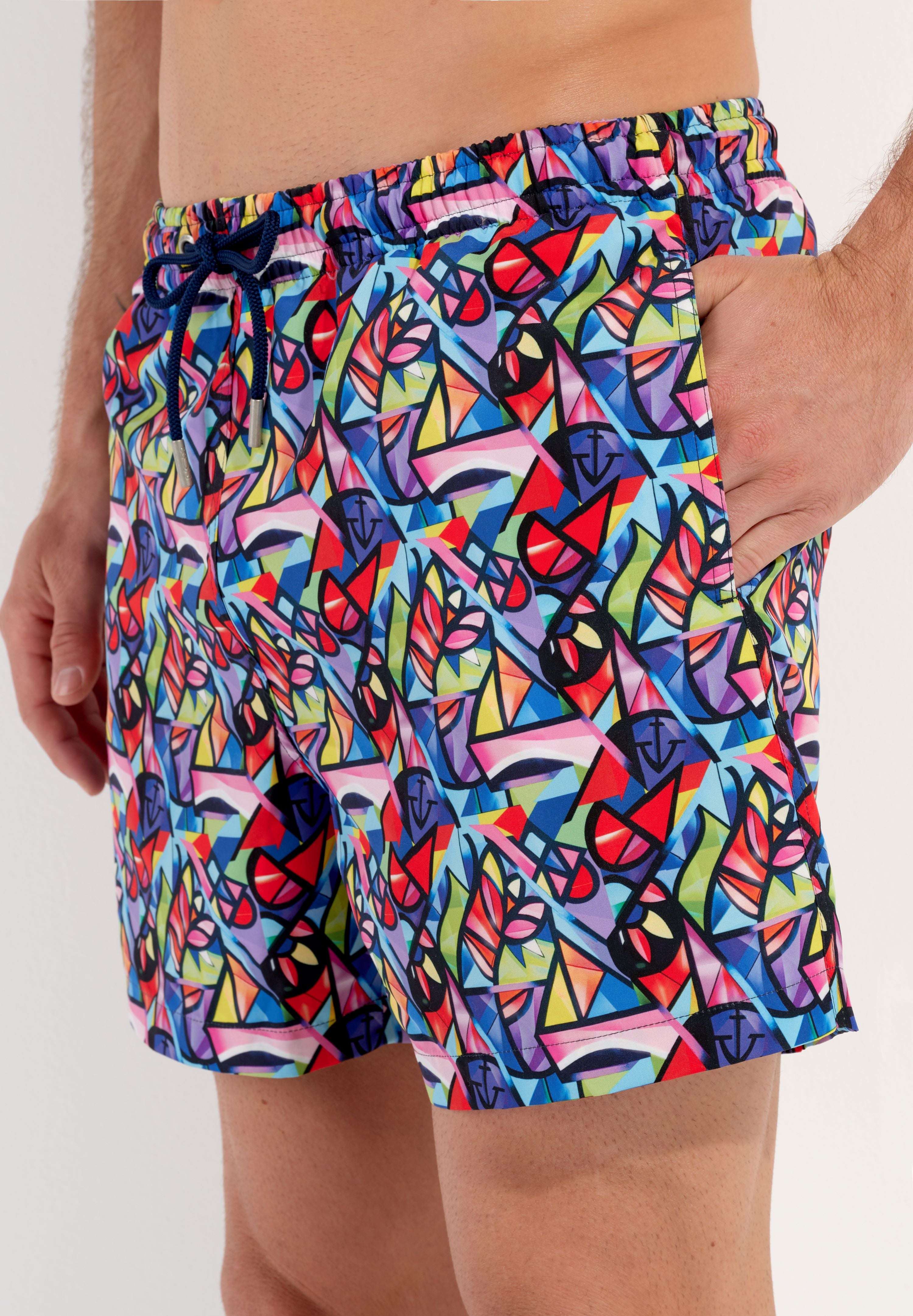 Idylle Beach Boxer | Multico Print 403005-P023