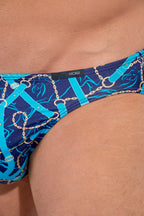 Funky Styles Comfort Micro Briefs | Navy Blue Prin 403011-P0NB
