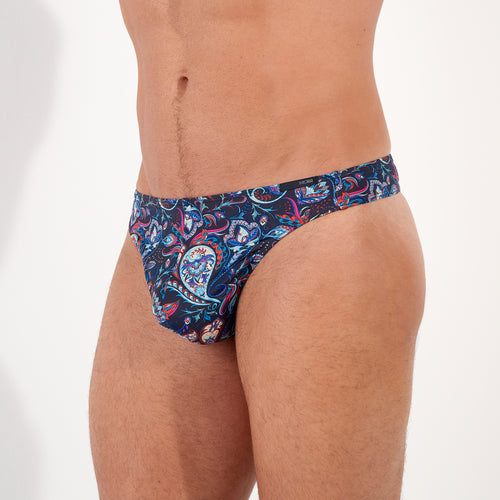 Funky Styles G-String | Navy Blue Print 403042-P0NB