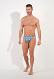 Funky Styles Thong | Turquoise Print 403042-P0PF
