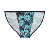 Briefs with floral pattern on a white background
