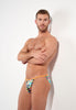 Funky Styles Tanga Briefs | Orange Print 403043-P0JX