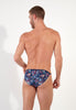 Funky Styles Tanga Briefs | Navy Blue Print 403043-P0NB