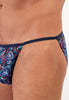 Funky Styles Tanga Briefs | Navy Blue Print 403043-P0NB