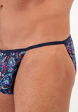 Funky Styles Tanga Briefs | Navy Blue Print 403043-P0NB