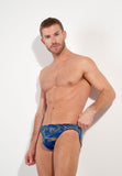 Funky Styles Comfort Micro Briefs | Navy Print 403044-P0RA