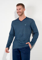 Cairo Long Sleepwear | Navy Print 403056-P0RA