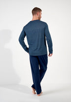 Cairo Long Sleepwear | Navy Print 403056-P0RA