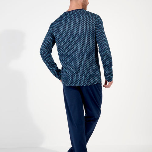 Cairo Long Sleepwear | Navy Print 403056-P0RA