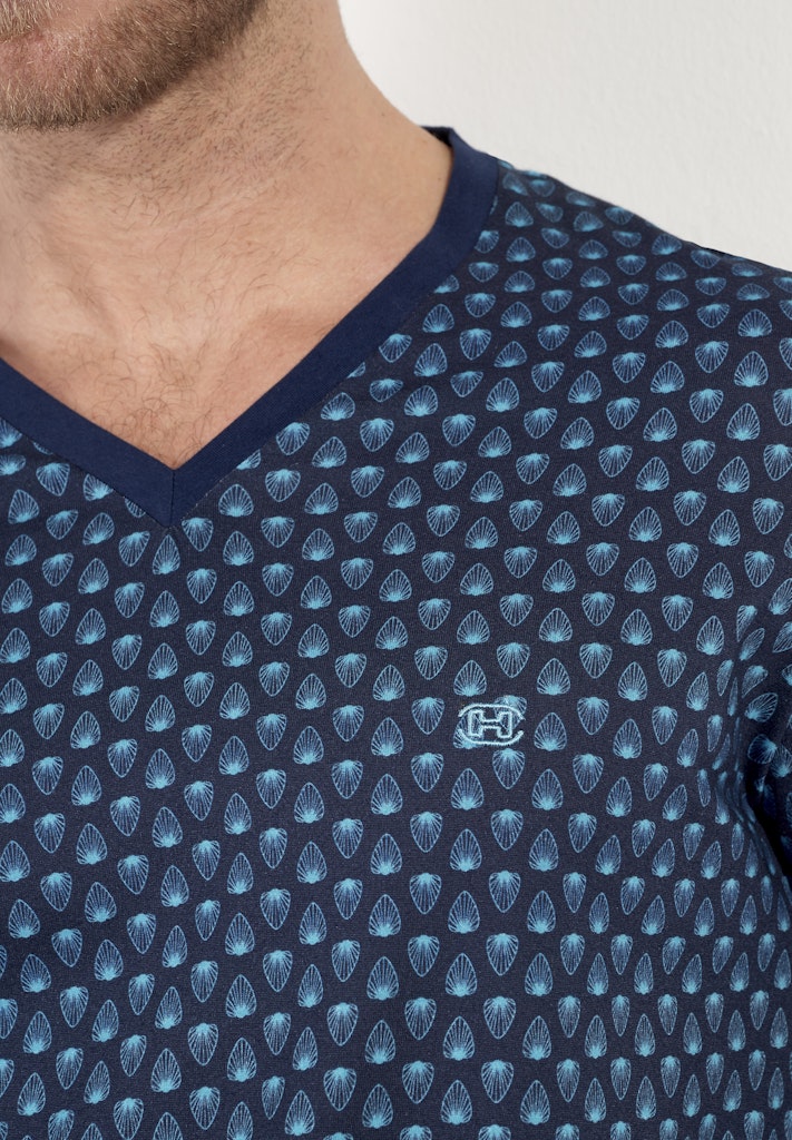 Cairo Long Sleepwear | Navy Print 403056-P0RA
