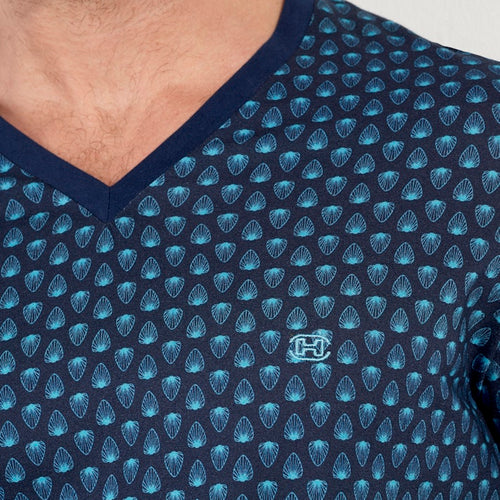 Cairo Long Sleepwear | Navy Print 403056-P0RA