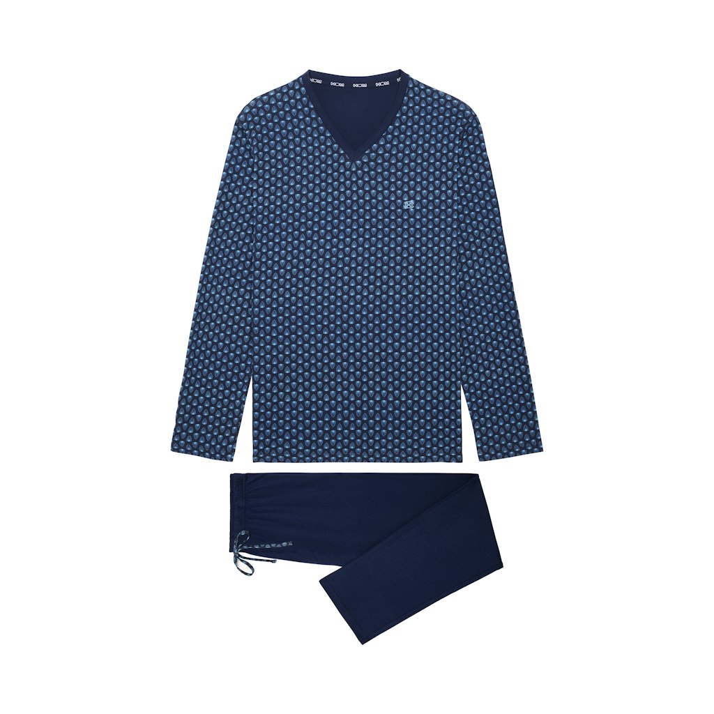 Cairo Long Sleepwear | Navy Print 403056-P0RA