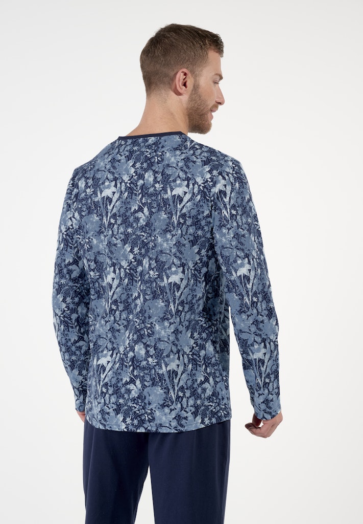 Compiegne Long Sleepwear | Navy Print 403057-P0RA