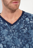 Compiegne Long Sleepwear | Navy Print 403057-P0RA