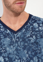Compiegne Long Sleepwear | Navy Print 403057-P0RA