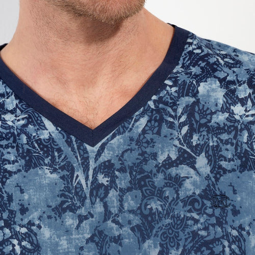 Compiegne Long Sleepwear | Navy Print 403057-P0RA