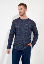 Broceliande Long Sleepwear | Navy Print 403060-I0RA