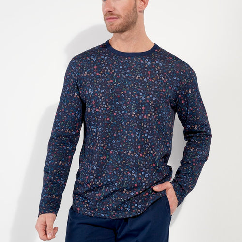Broceliande Long Sleepwear | Navy Print 403060-I0RA