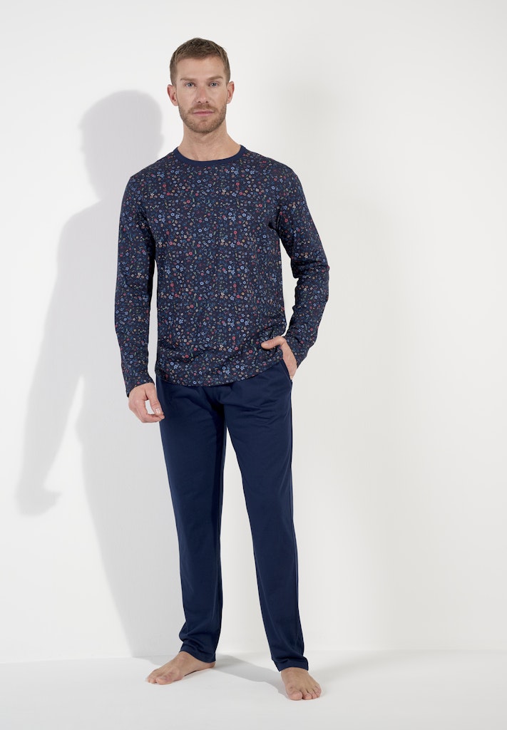 Broceliande Long Sleepwear | Navy Print 403060-I0RA