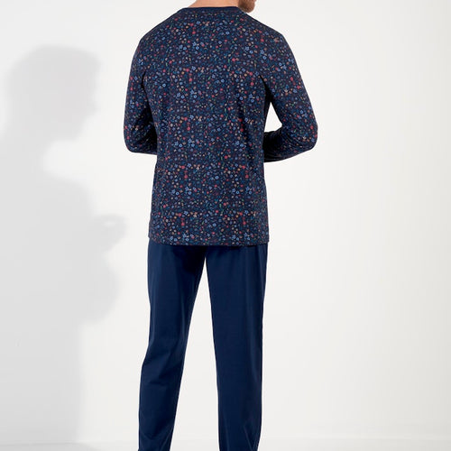 Broceliande Long Sleepwear | Navy Print 403060-I0RA