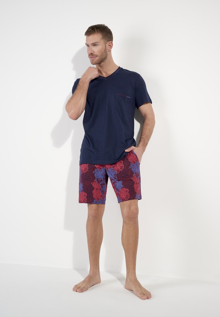 Bouquet Short Sleepwear | Bordeaux Print 403061-P0ZQ