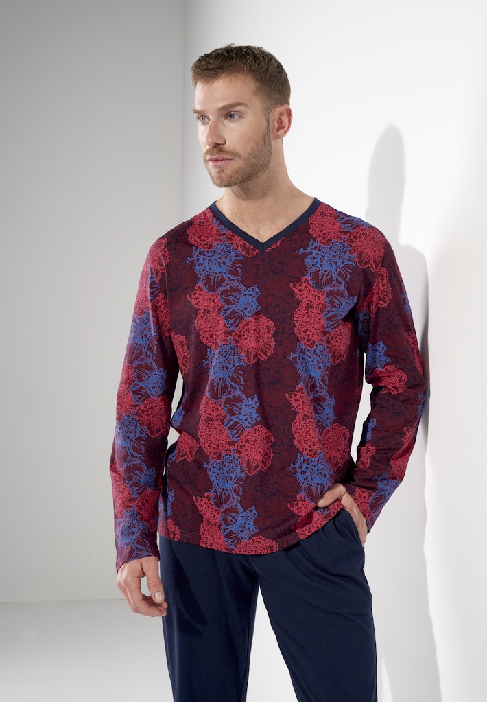 Bouquet Long Sleepwear | Bordeaux Print 403062-P0ZQ