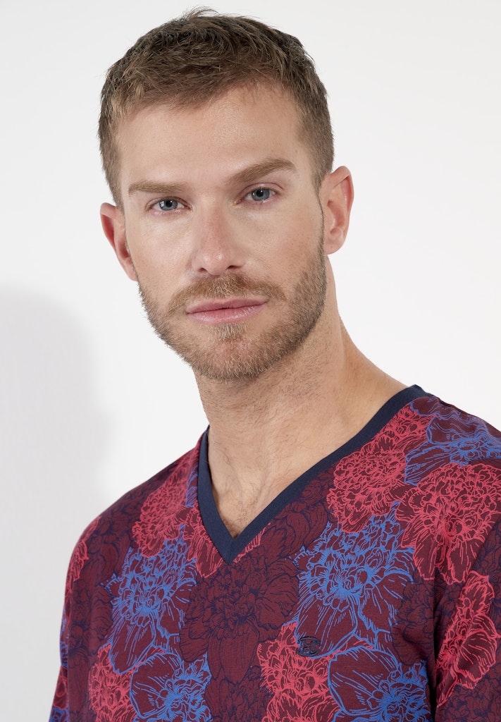Bouquet Long Sleepwear | Bordeaux Print 403062-P0ZQ