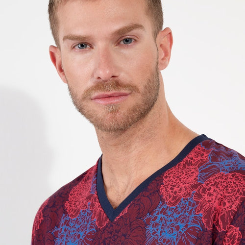 Bouquet Long Sleepwear | Bordeaux Print 403062-P0ZQ