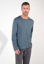 Aloys Long Sleepwear | Dark Grey Print 403063-P284