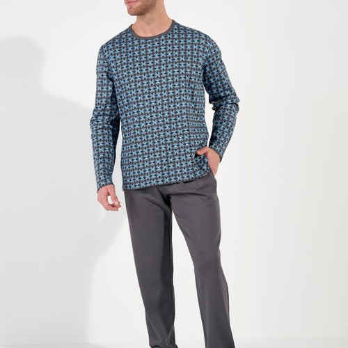 Aloys Long Sleepwear | Dark Grey Print 403063-P284